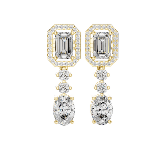 Grand Duet Diamond Drop Earrings
