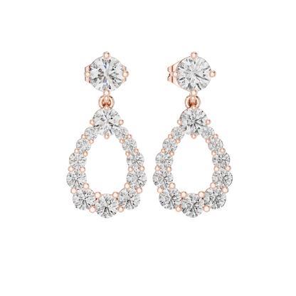 Serene Drop Diamond Earrings