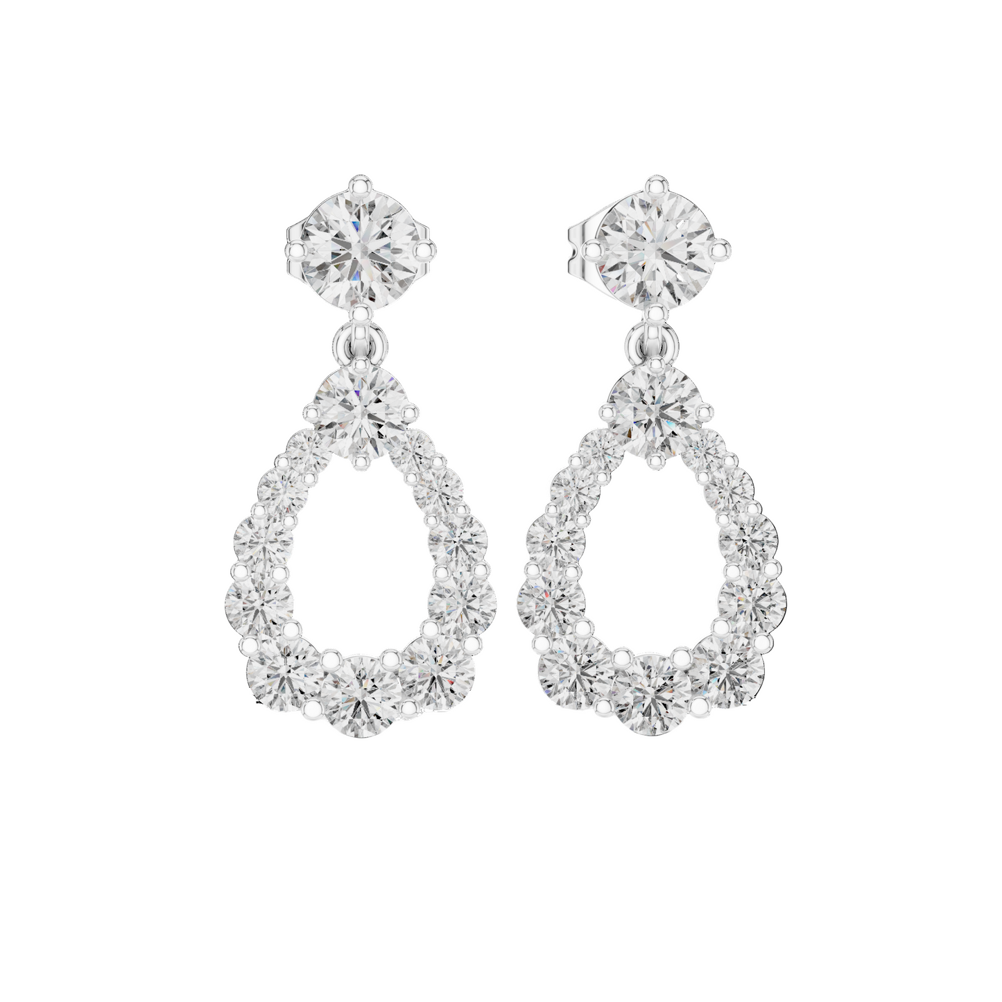 Serene Drop Diamond Earrings