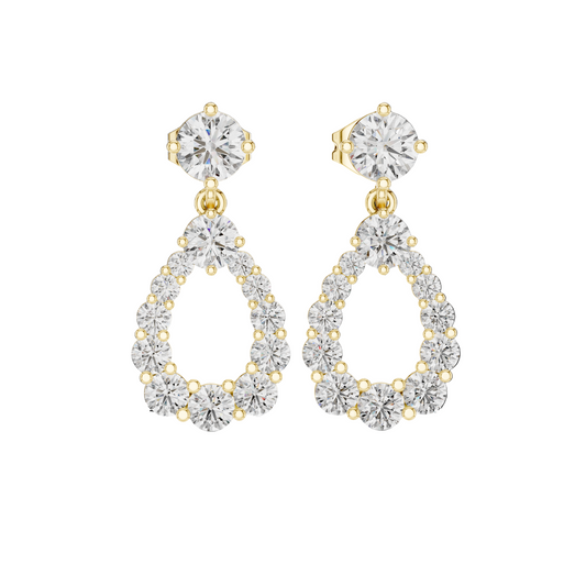 Serene Drop Diamond Earrings