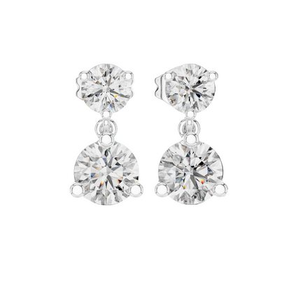 Aura Drop Diamond Stud