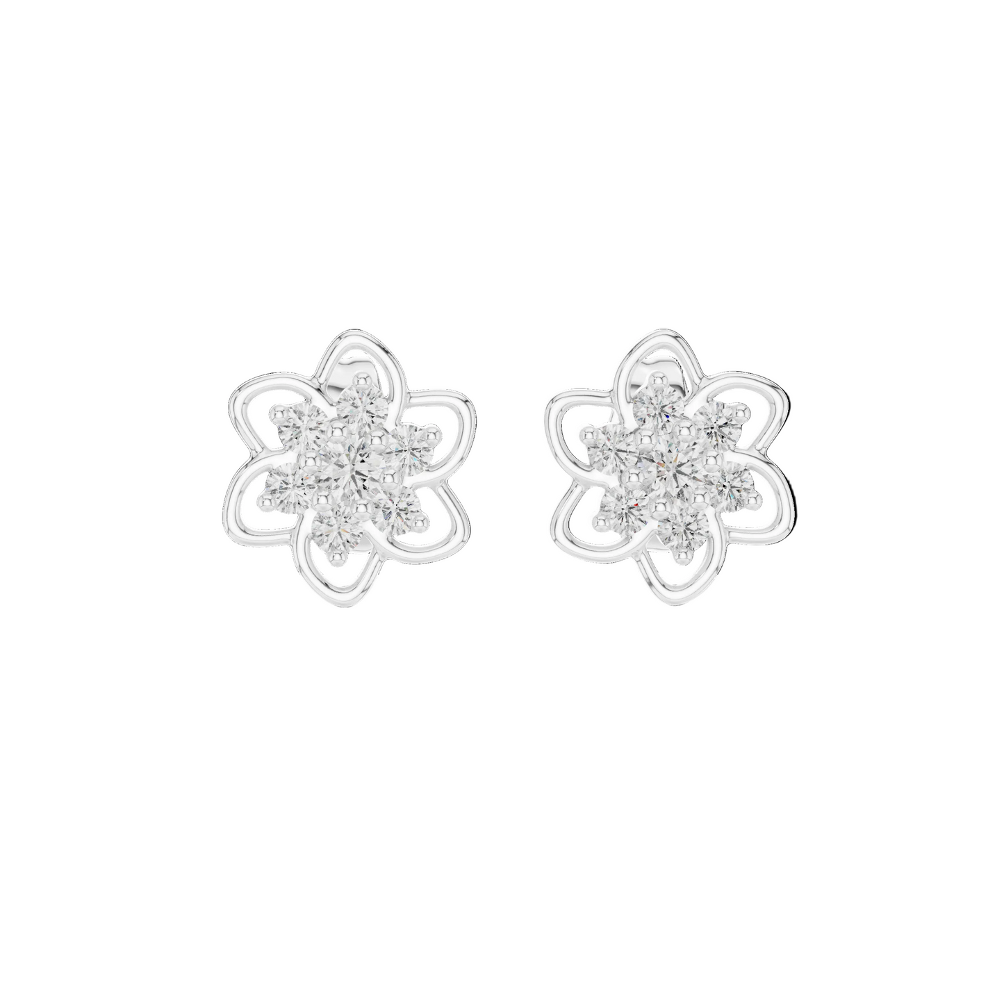 Aster Bloom Diamond Studs
