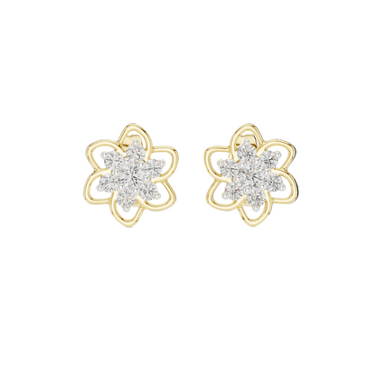 Aster Bloom Diamond Studs