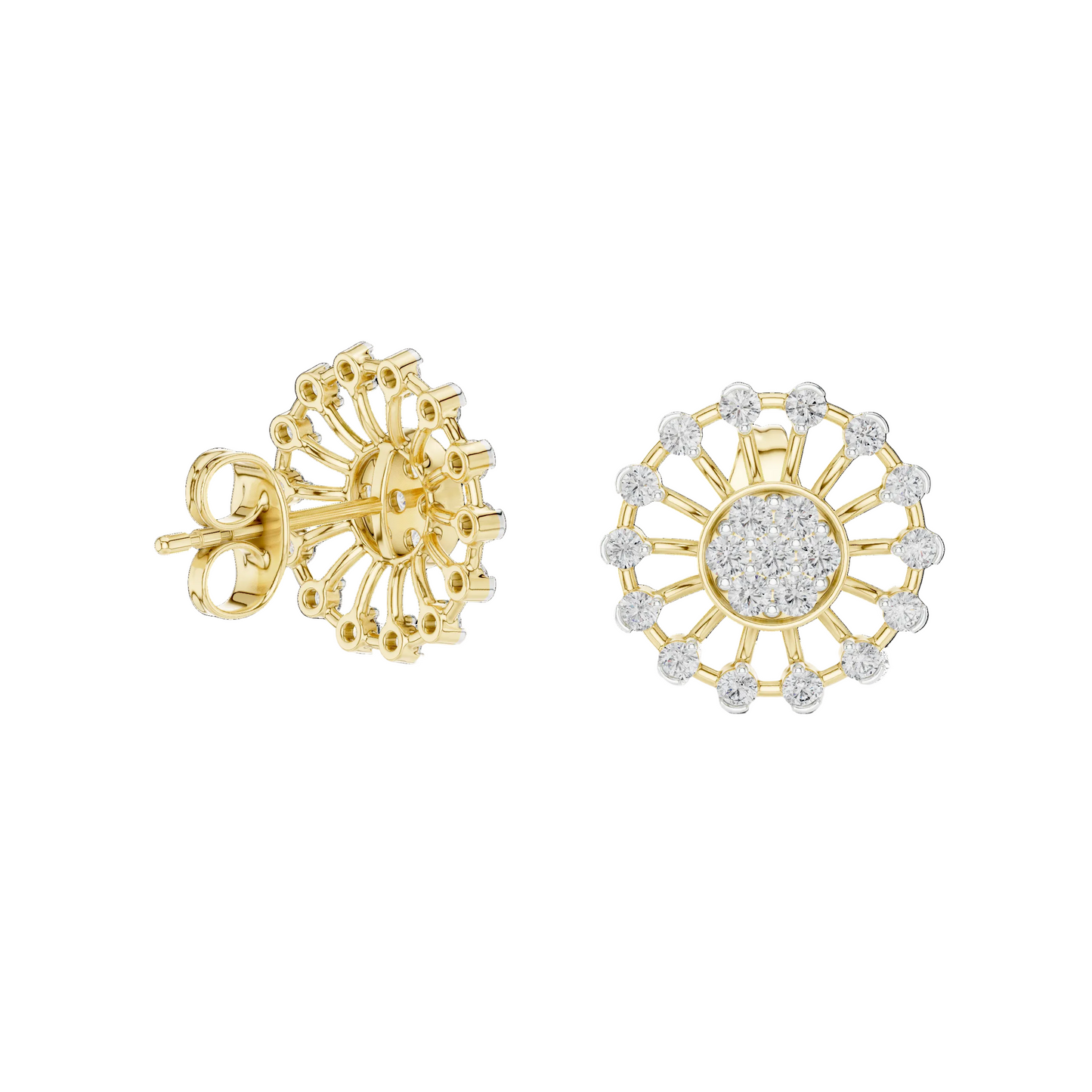 Solstice Bloom Diamond Studs
