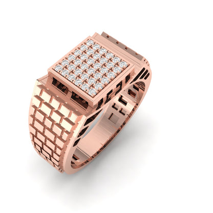 Men's Square Multi Diamond Ring
