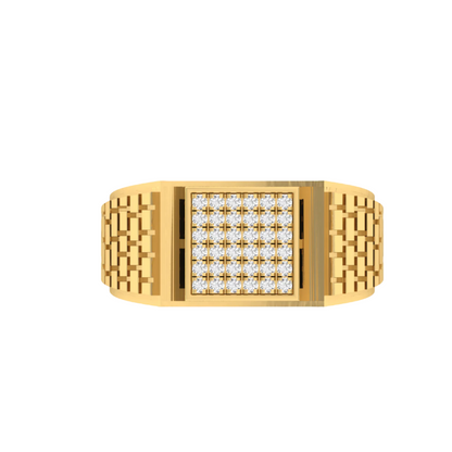Men's Square Multi Diamond Ring