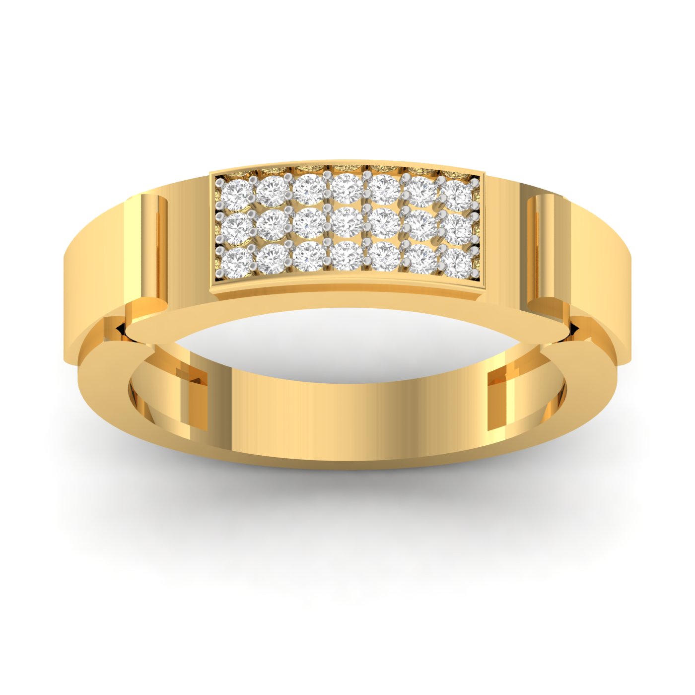 Men's Ring with Diamond Accents