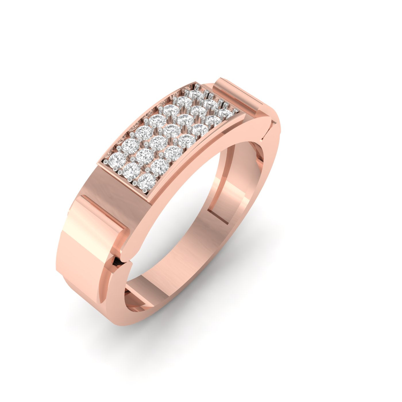 Men's Ring with Diamond Accents
