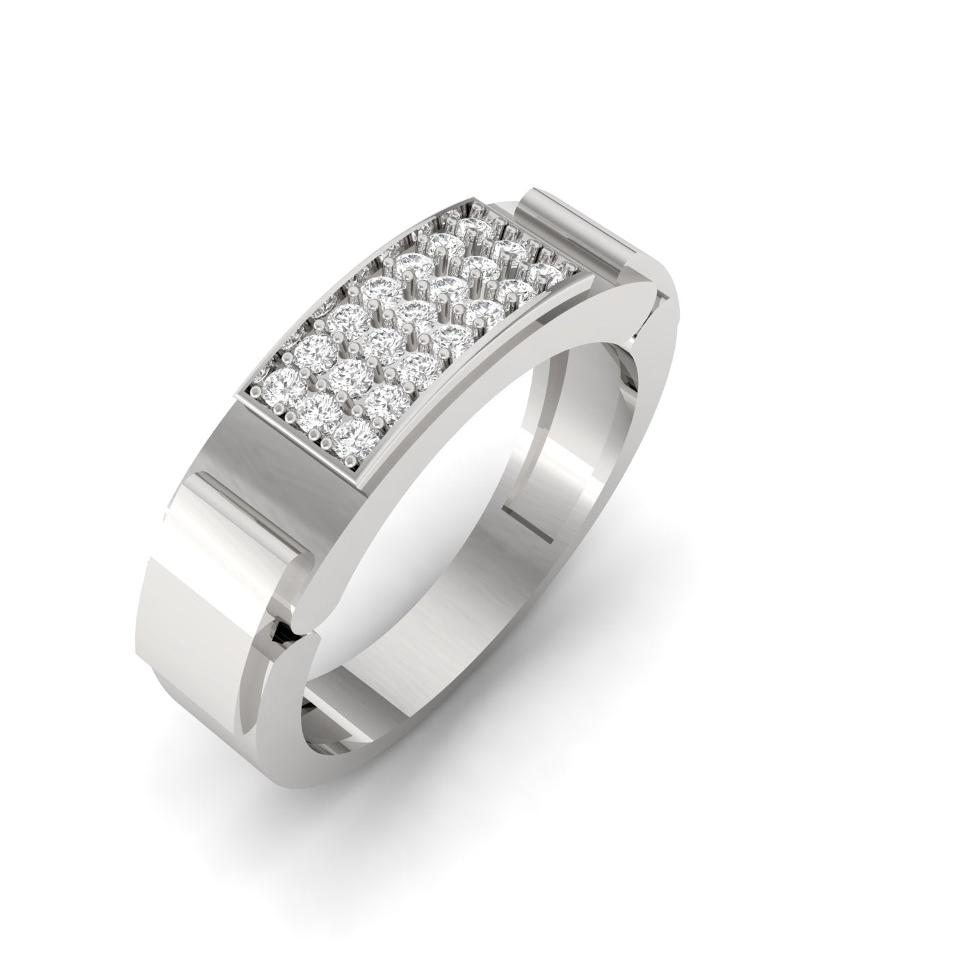 Men's Ring with Diamond Accents