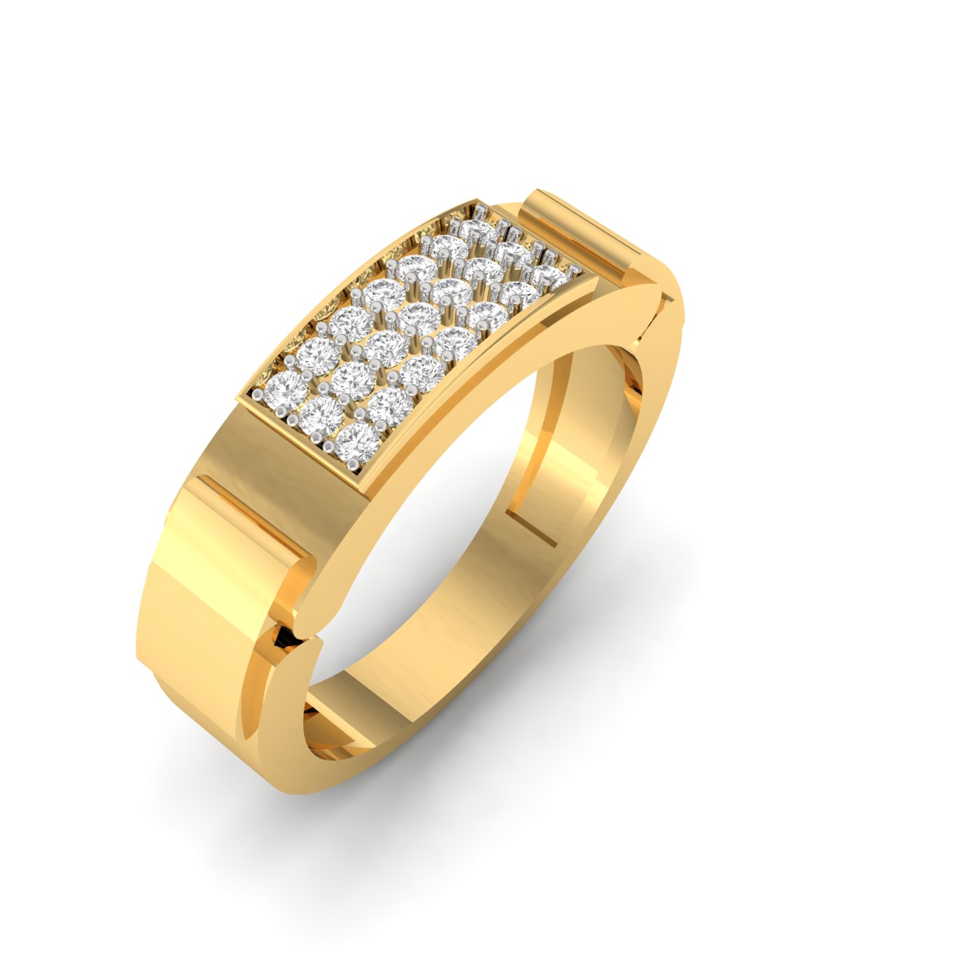 Men's Ring with Diamond Accents
