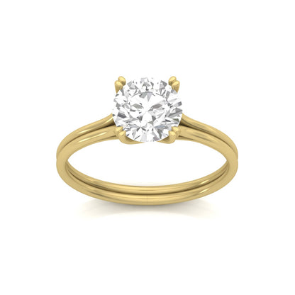 2.50 Carat Elevated Diamond Ring for Men