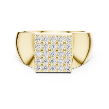 Classic Signet Men's Diamond Ring