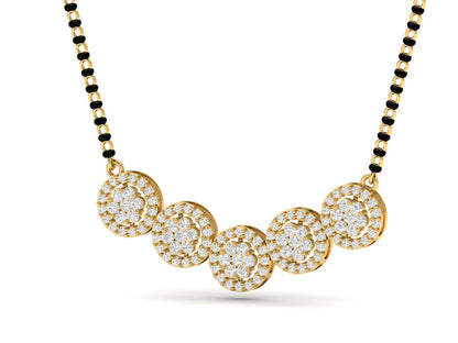 Diamond Circle Cluster Mangalsutra