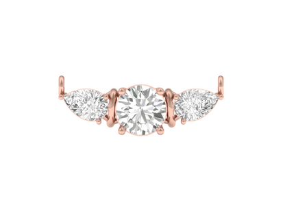 Elegant Three Diamond Mangalsutra