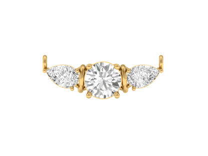 Elegant Three Diamond Mangalsutra