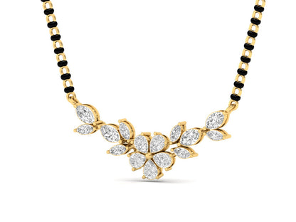 Blossoming Love Diamond Floral Mangalsutra