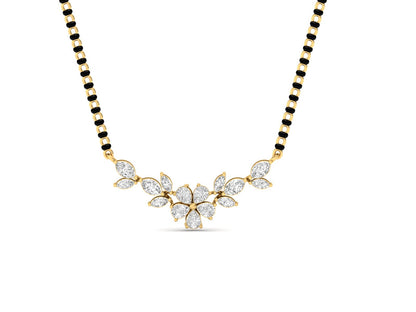 Blossoming Love Diamond Floral Mangalsutra