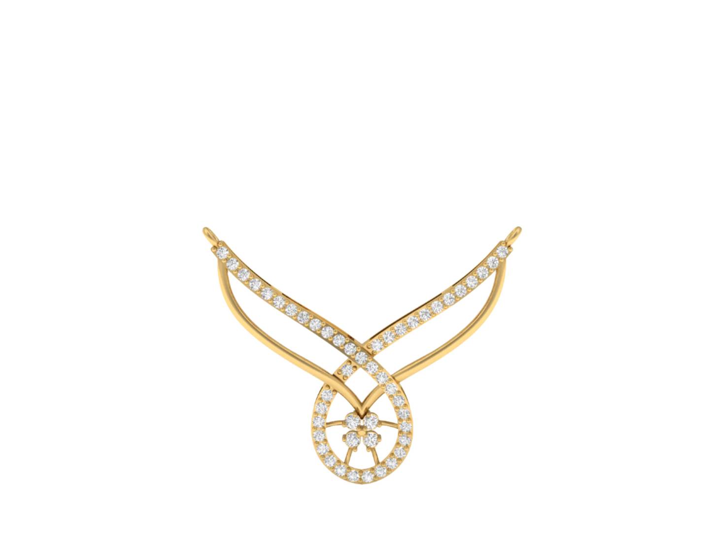 Eternal Knot Diamond Mangalsutra