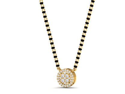 Eternal Sparkle Halo Diamond Mangalsutra