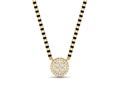 Eternal Sparkle Halo Diamond Mangalsutra