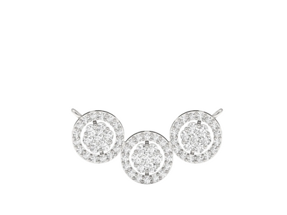 Trio Diamond Halo Mangalsutra