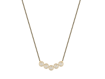 Diamond Circle Cluster Mangalsutra