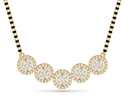 Diamond Circle Cluster Mangalsutra