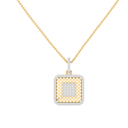 Square Diamond Pendant (without Chain)
