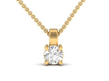 1.0 Carat Round Hanging Pendant (without Chain)