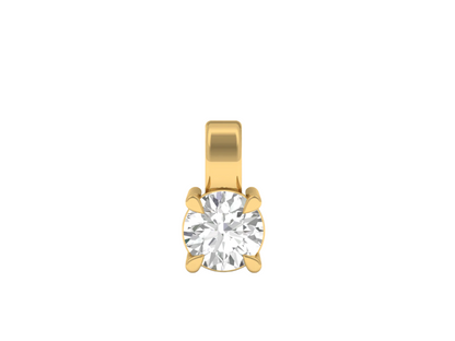 1.0 Carat Round Hanging Pendant (without Chain)