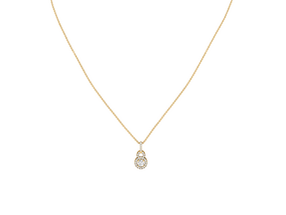 Timeless Diamond Halo Pendant (without Chain)