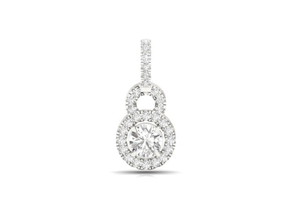 Timeless Diamond Halo Pendant (without Chain)
