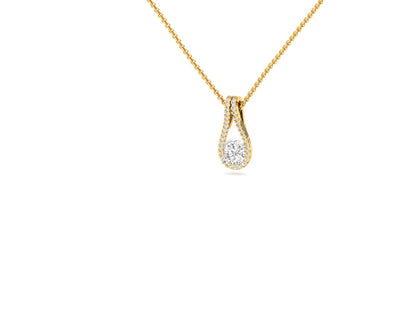 Dazzling Diamond Teardrop Pendant (without Chain)