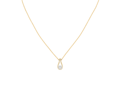 Dazzling Diamond Teardrop Pendant (without Chain)