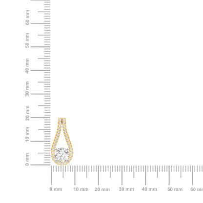 Dazzling Diamond Teardrop Pendant (without Chain)