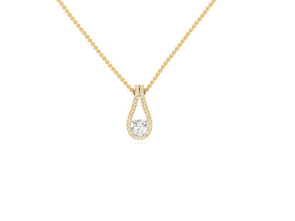 Dazzling Diamond Teardrop Pendant (without Chain)