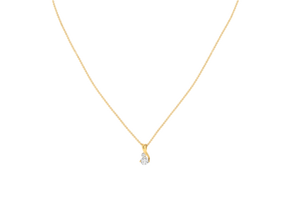 Swirl Diamond Drop Pendant (without Chain)