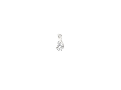 Swirl Diamond Drop Pendant (without Chain)