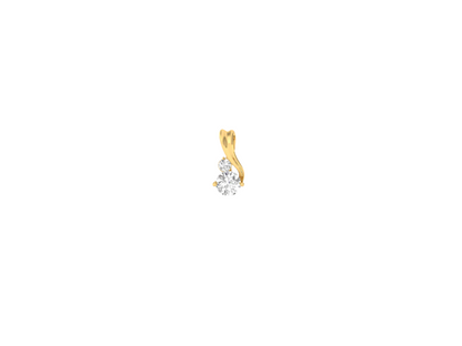 Swirl Diamond Drop Pendant (without Chain)