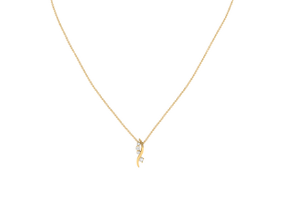 Sinuous Diamond Pendant (without Chain)