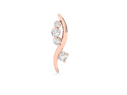 Sinuous Diamond Pendant (without Chain)