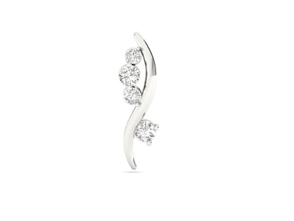 Sinuous Diamond Pendant (without Chain)