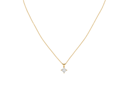 0.50 Carat Princess Solitaire Pendant (without Chain)