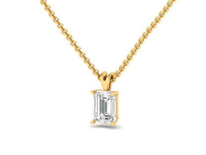 0.50 Carat Emerald Solitaire Pendant (without Chain)