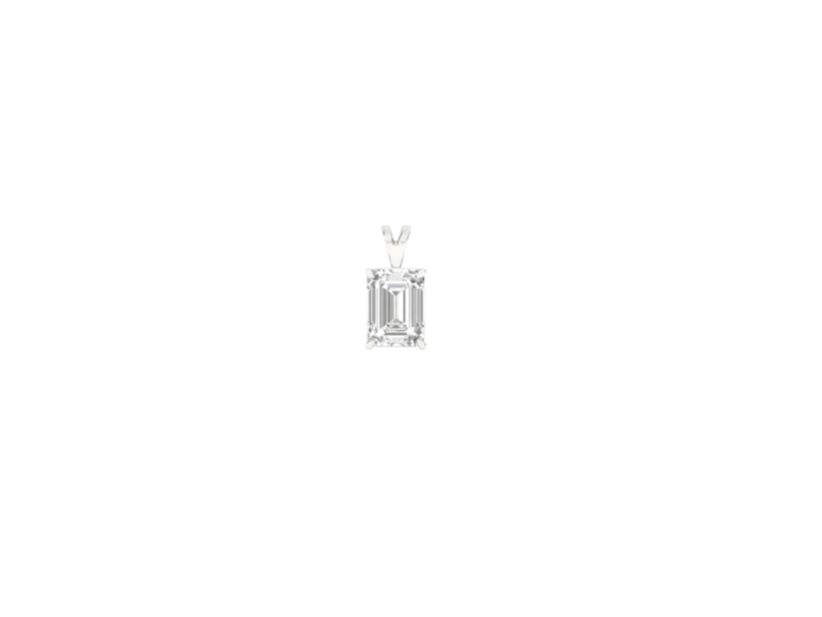 0.50 Carat Emerald Solitaire Pendant (without Chain)