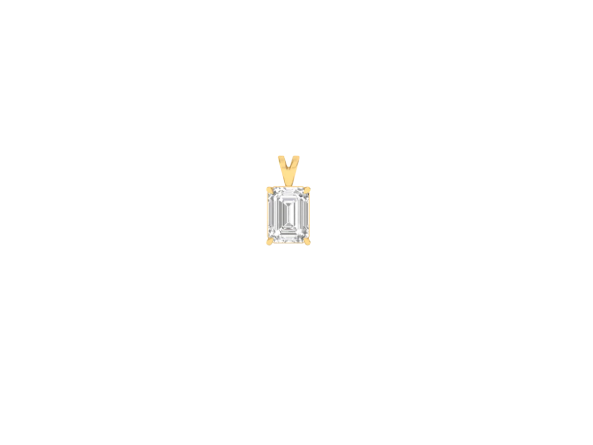 0.50 Carat Emerald Solitaire Pendant (without Chain)