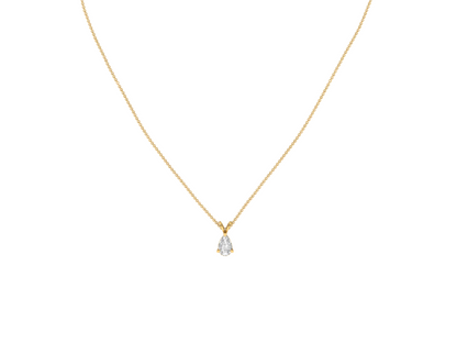 0.50 Carat Pear Solitaire Pendant (without Chain)