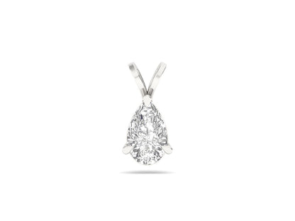 0.50 Carat Pear Solitaire Pendant (without Chain)
