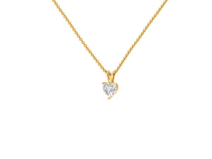 0.50 Carat Heart Solitaire Pendant (without Chain)