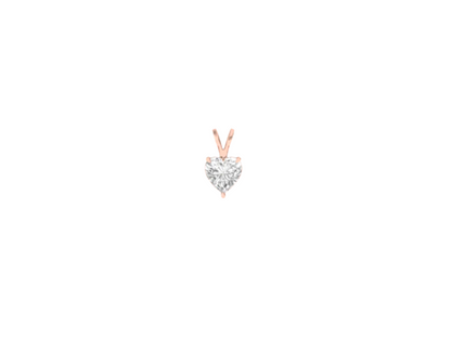 0.50 Carat Heart Solitaire Pendant (without Chain)